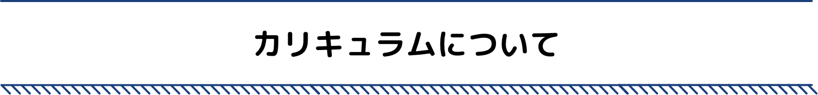 カリキュラムについて